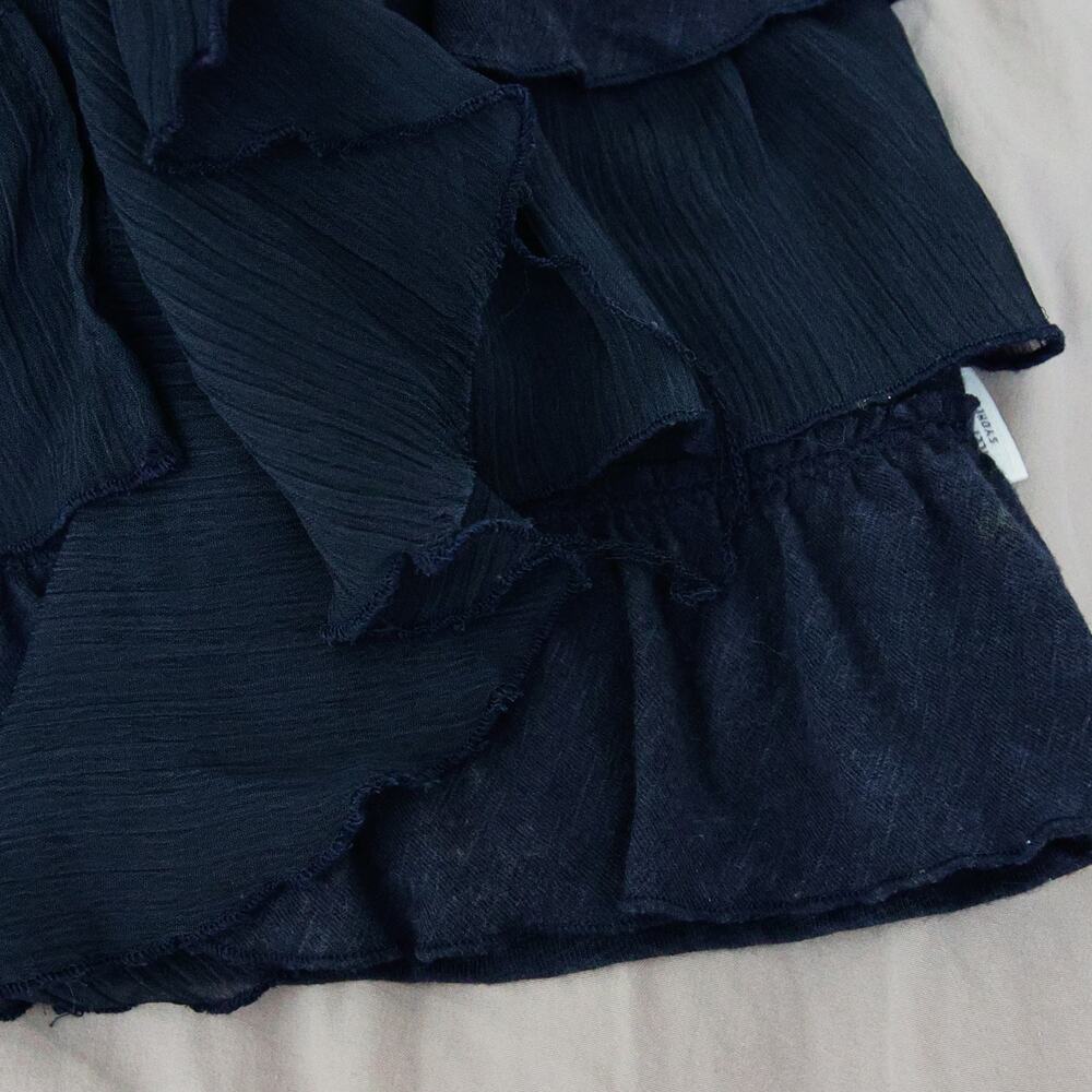 Gilly Hicks blue ruffle babydoll cotton top size XS - Picture 5 of 5
